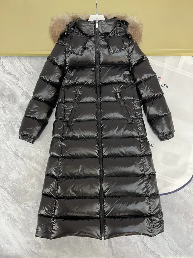 Monc er Hudson Ladies Plus Long Winter Coat