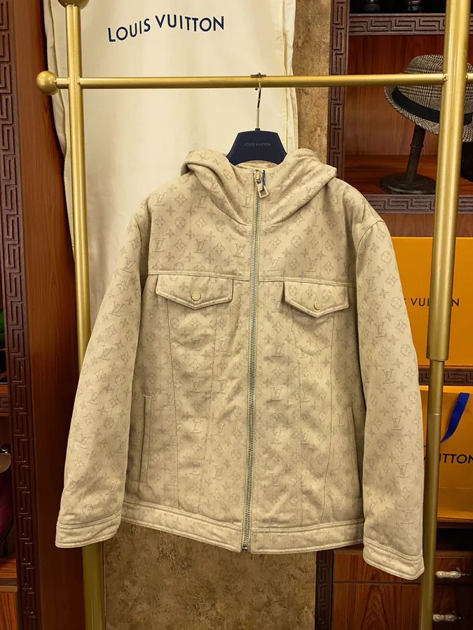 Lous Vuitton 2023 Winter Jacket with Monogram Print