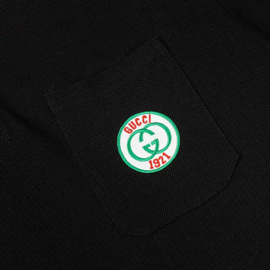 GUCC1 Summer New Polo Shirt with Collar Trim, Classic and Simple Design