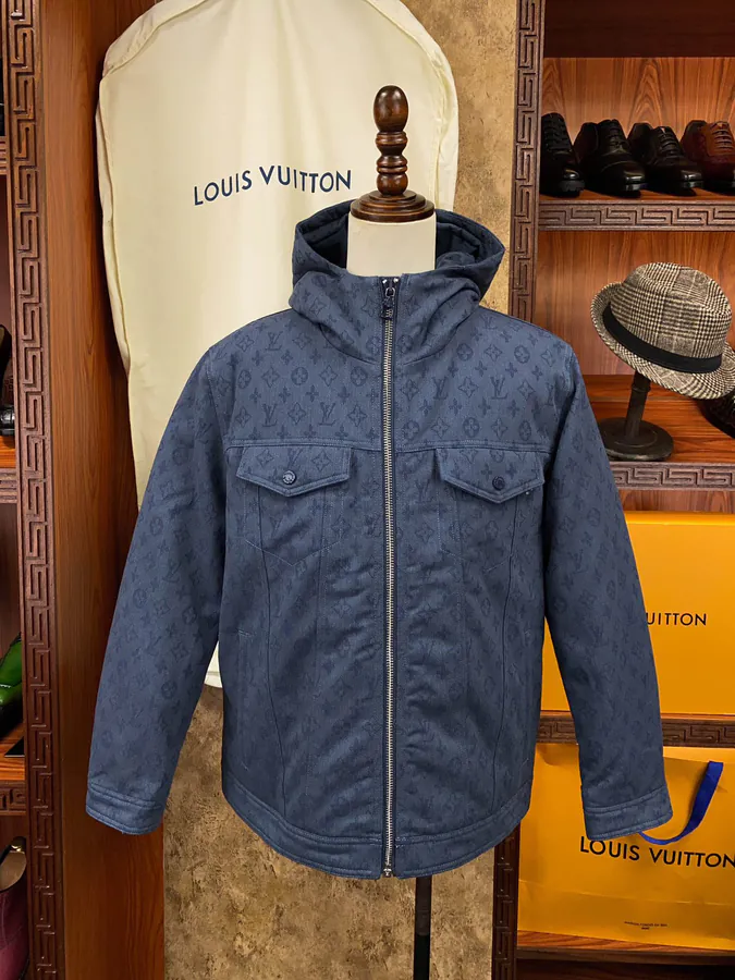 Lous Vuitton 2023 Winter Jacket with Monogram Print