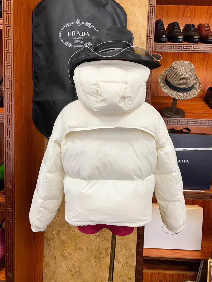 PRAD@ Ladies Short Hooded Jacket