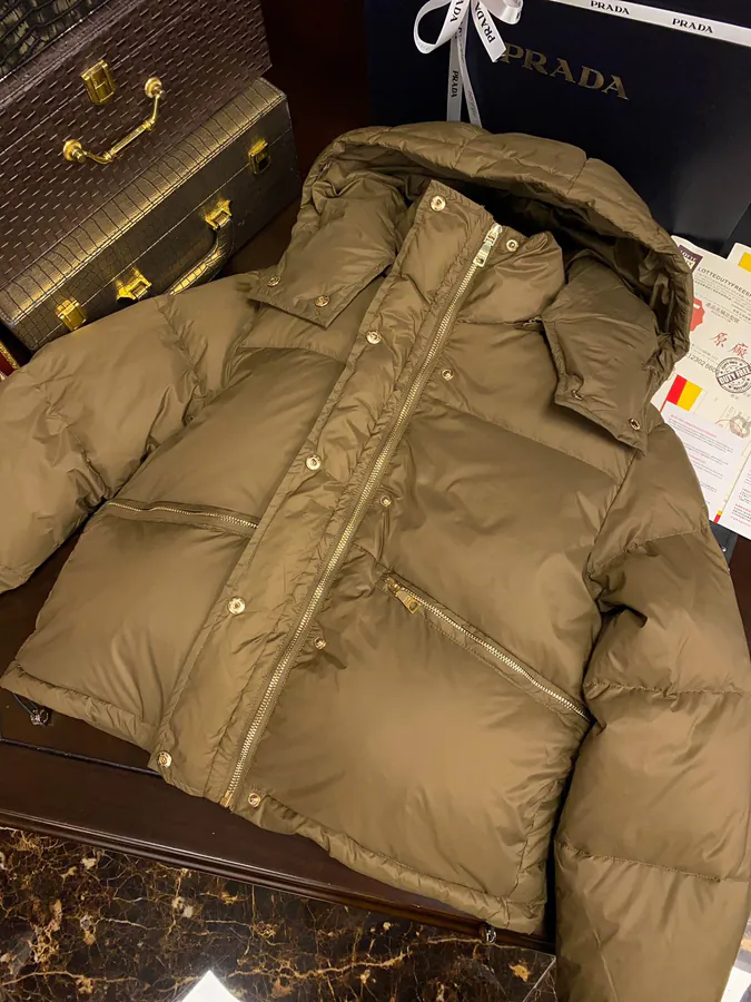 PRAD@ Ladies' Short Hooded Jacket
