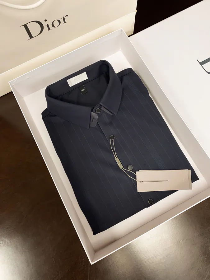 CD DIOR Men's Shirt Premium Fabric, Luxury Buttons, Perfect Fit