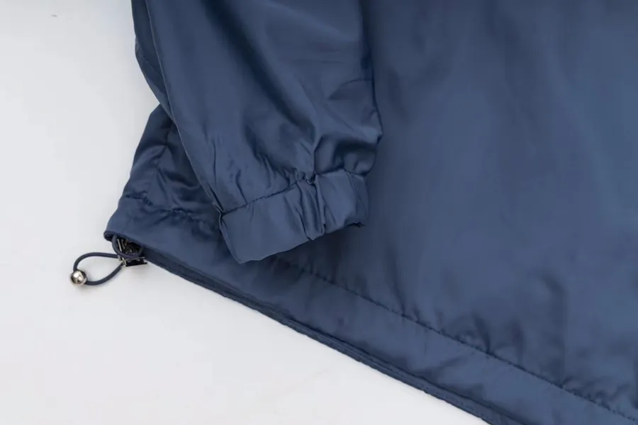 Chic Summer卫衣夹克 Waterproof Blue Fabric Adjustable Fit