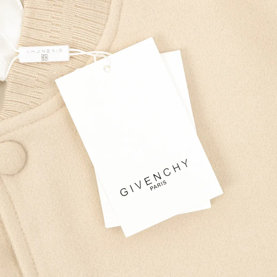 GVC New Color Embroidered Letter Calfskin Panel Wool Blend Baseball Jacket