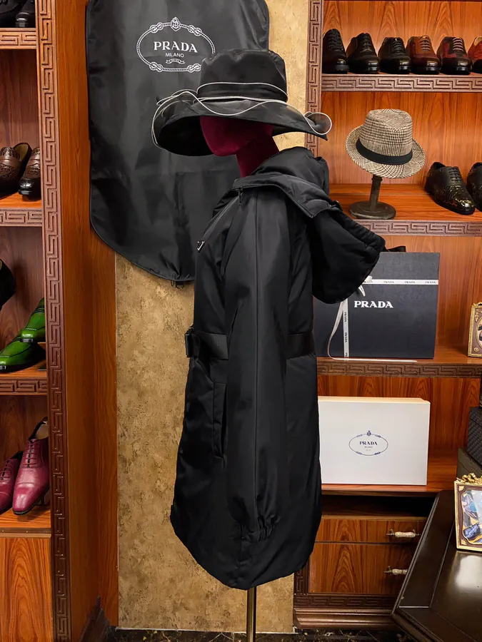 PRAD@ Regenerative Nylon Down Coat with Adjustable Hood