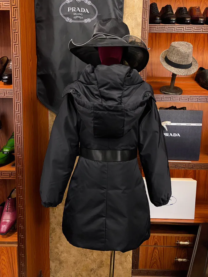 PRAD@ Regenerative Nylon Down Coat with Adjustable Hood