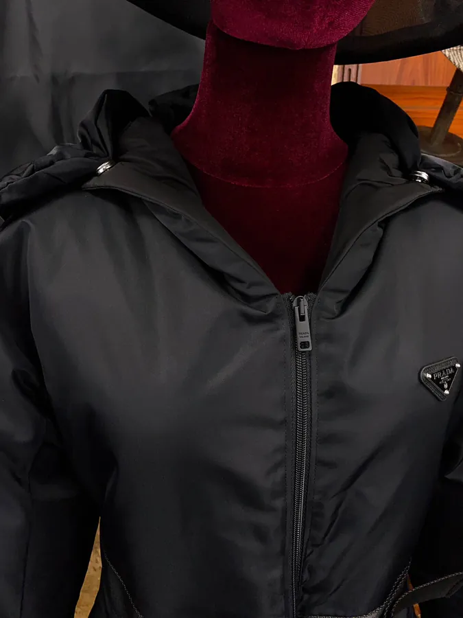 PRAD@ Regenerative Nylon Down Coat with Adjustable Hood