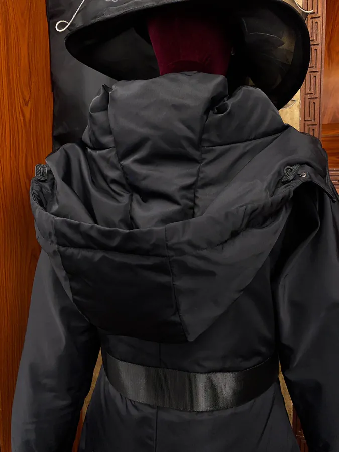 PRAD@ Regenerative Nylon Down Coat with Adjustable Hood