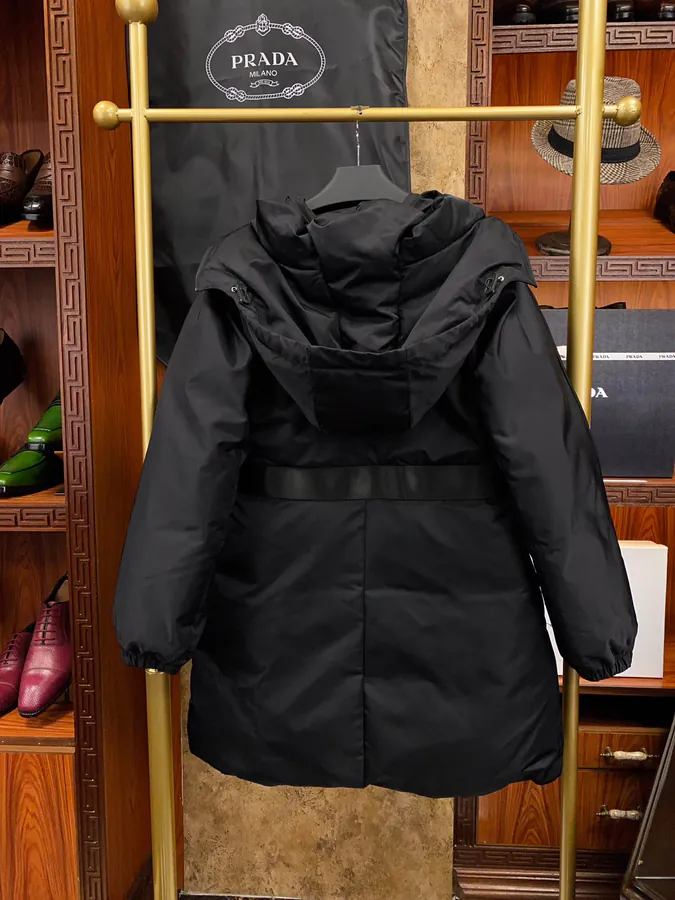PRAD@ Regenerative Nylon Down Coat with Adjustable Hood