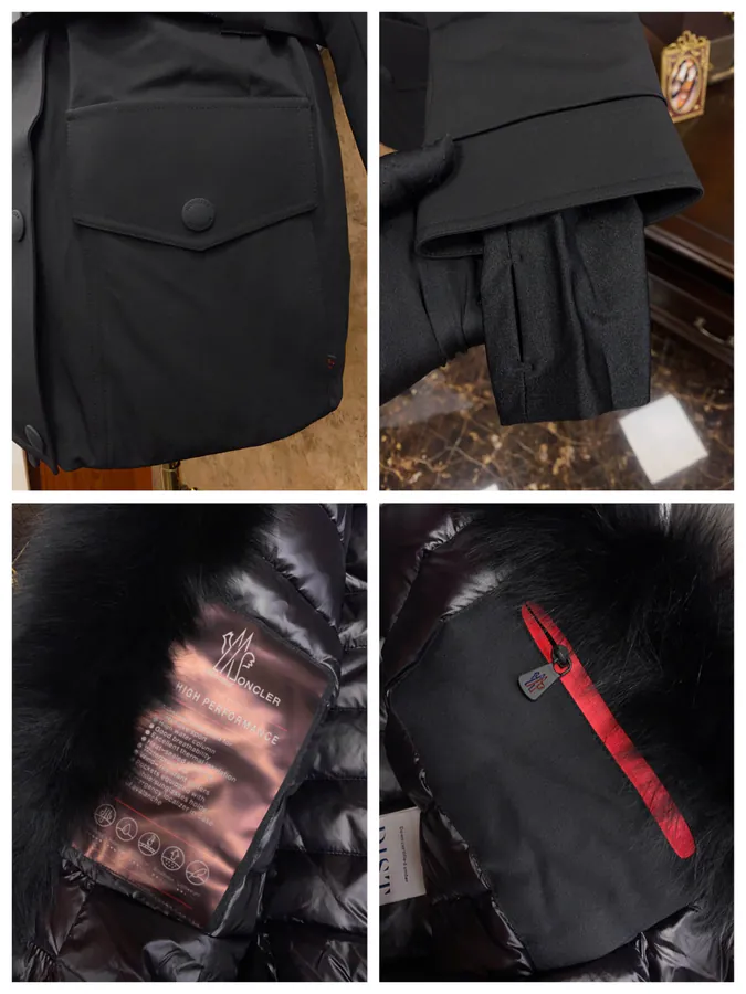 Monte Premium Winter Ski Jacket with Oversized Fox Fur Trim