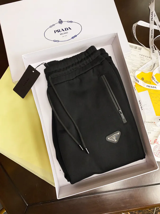PRAD Logo Plain Cotton Drawstring Sporty