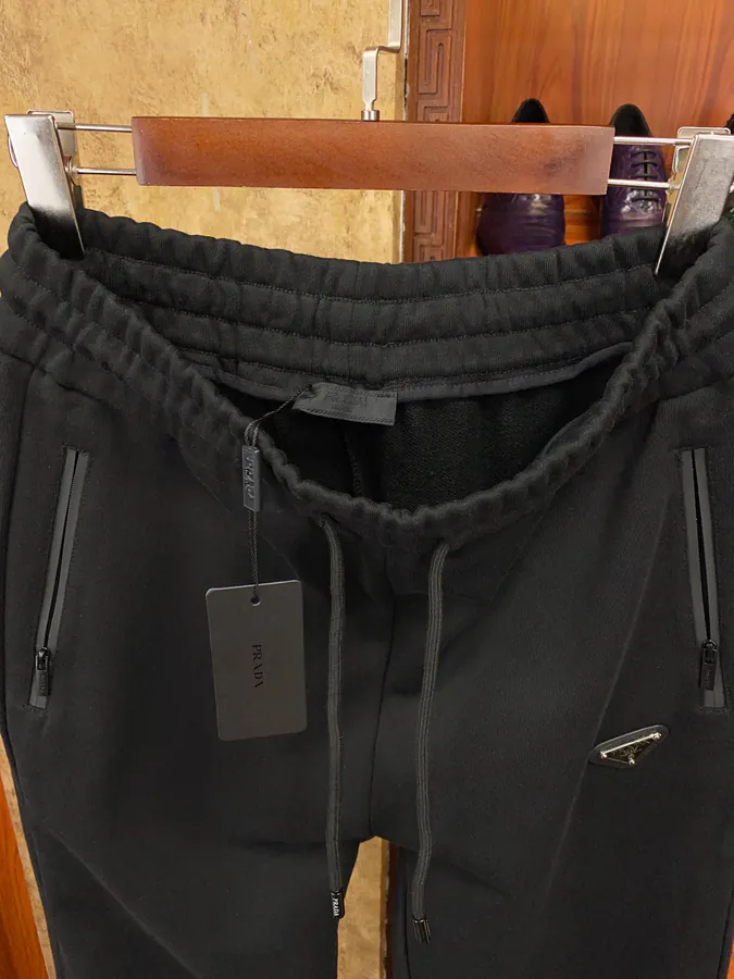 PRAD Logo Plain Cotton Drawstring Sporty