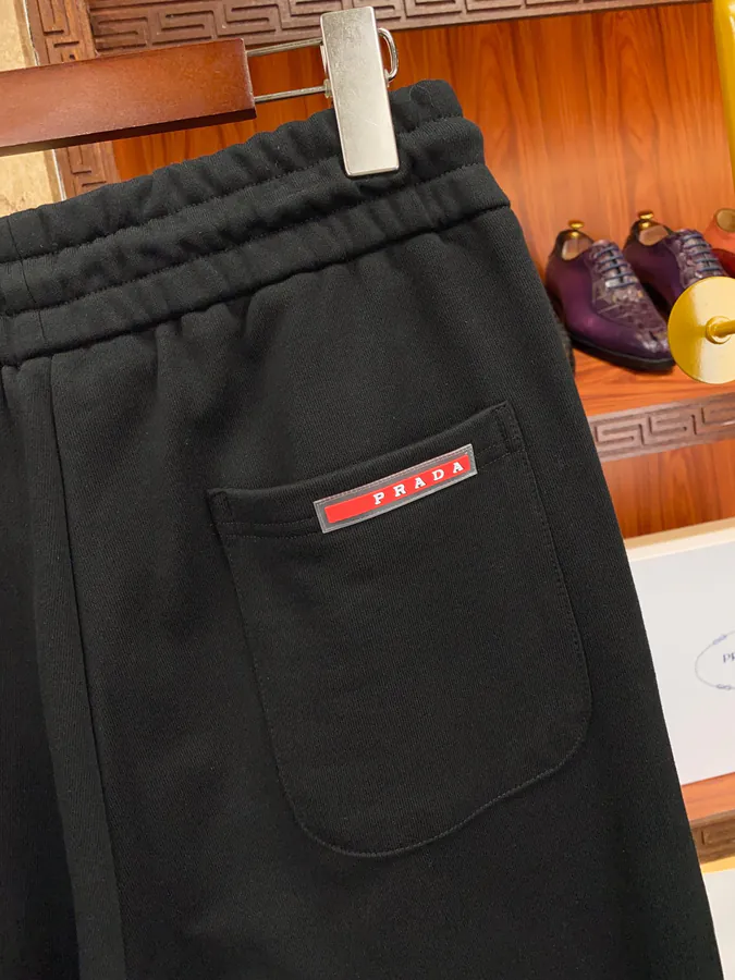 PRAD Logo Plain Cotton Drawstring Sporty