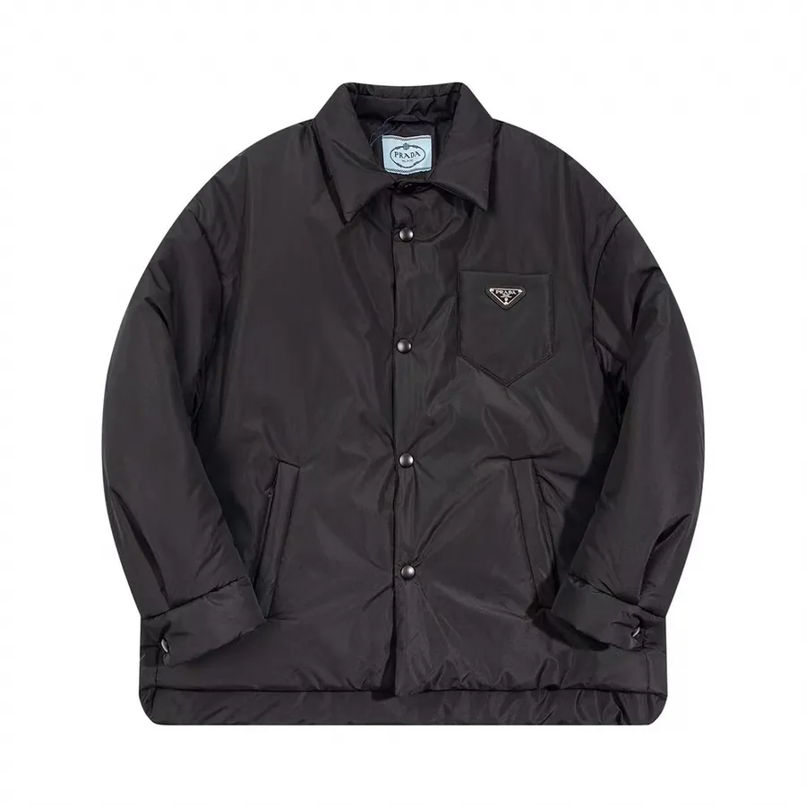 PRAD Classic Oversized Shirt Style Down Jacket for Couples