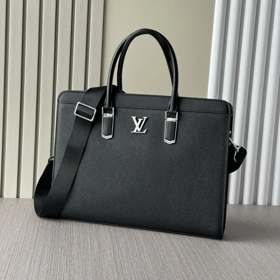 LV Password Lock Briefcase Premium Italian Calfskin, 2829 1L