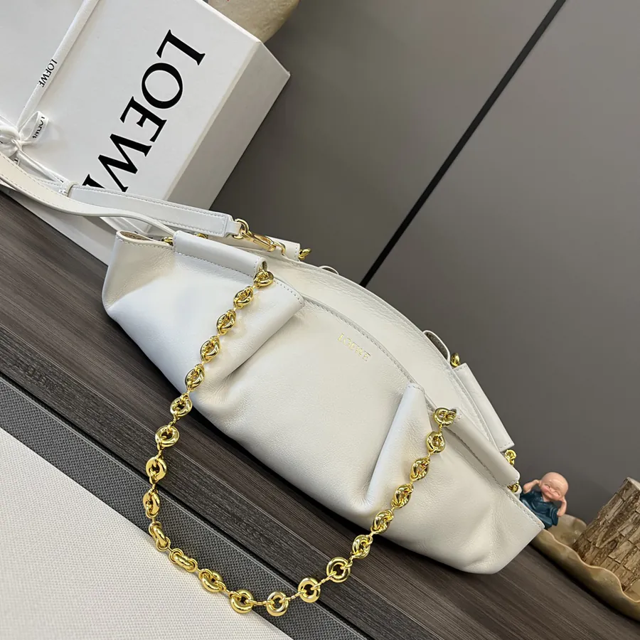 L Family New Mini Calfskin Strap Chain Paseo Handbag
