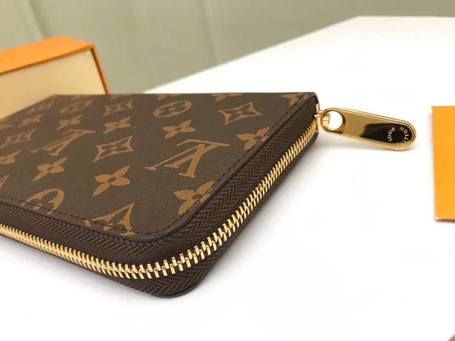 NFC Dynamic Chip Zippy Organizer Wallet in Damier Ebene Canvas