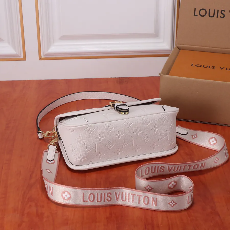 Diane Handbag Monogram Empreinte, Black and White