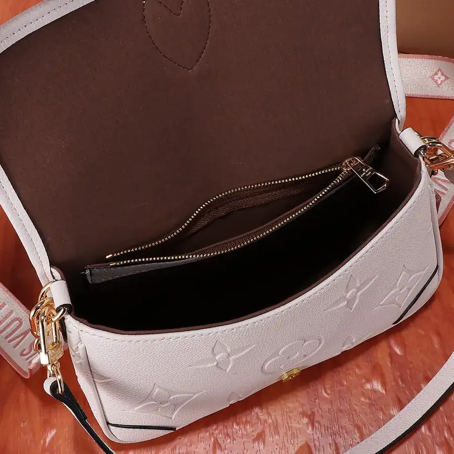 Diane Handbag Monogram Empreinte, Black and White