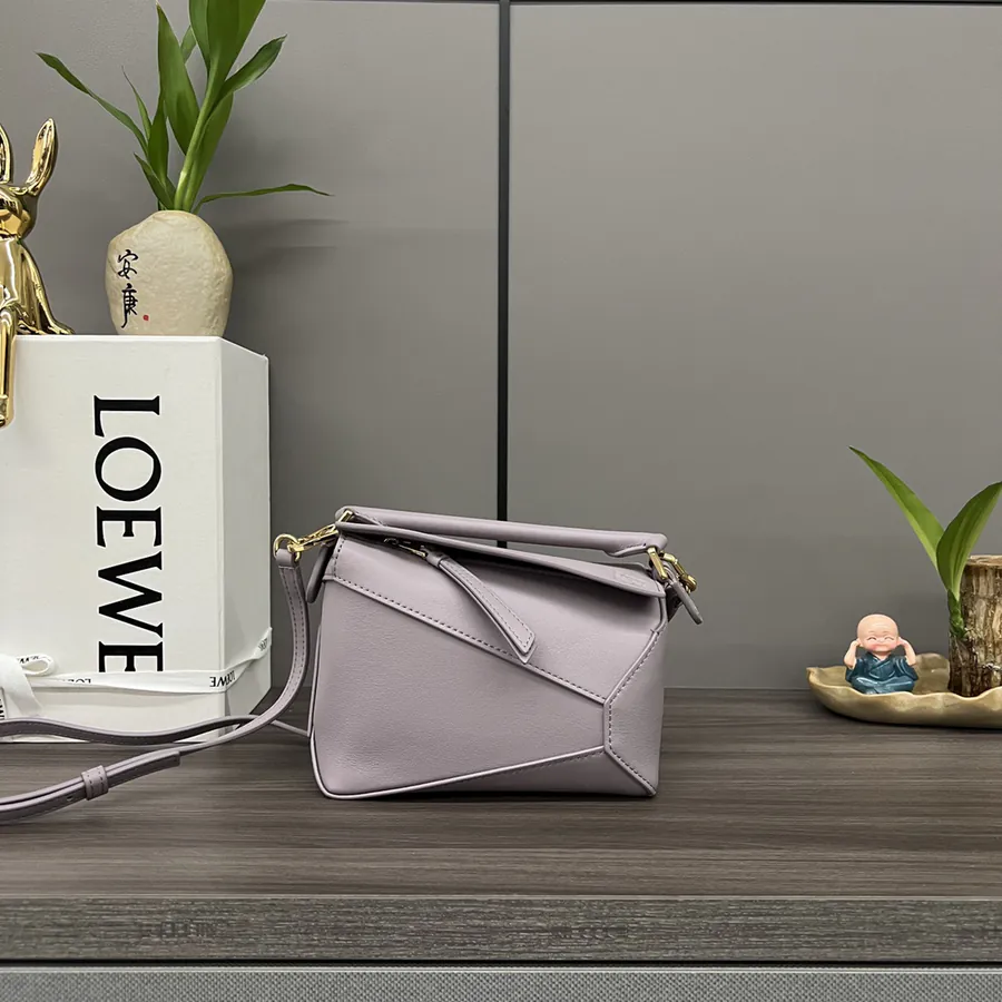 New Mini Puzzle Handbag in Genuine Leather