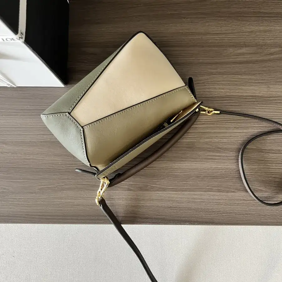 LO Mini Puzzle Edge Tote in Nappa Calfskin