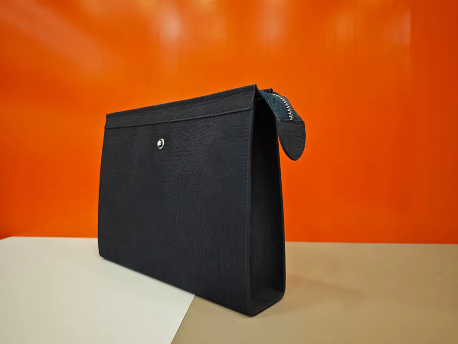 MONTBLANC 2025 New Style Men's Handbag with Italian Grained Calfskin