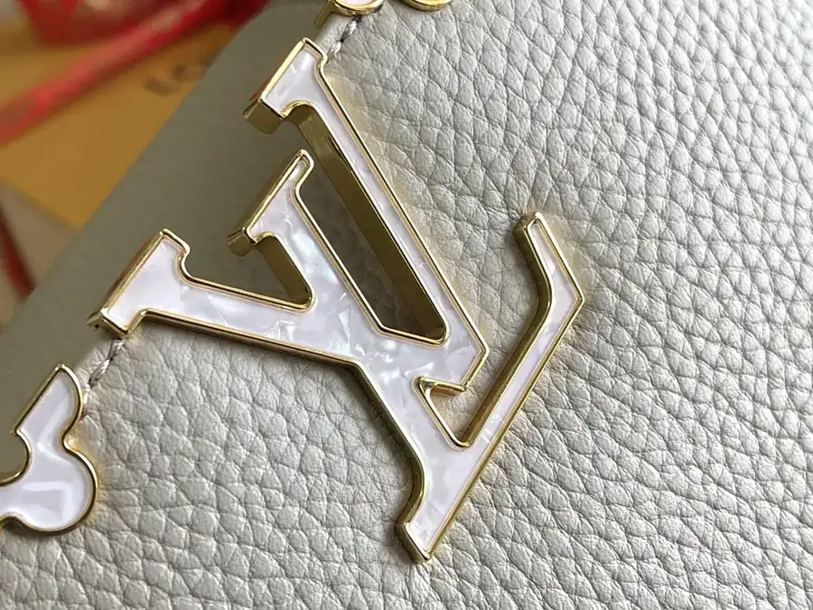 CapucinesBB Mini Bag with Grained Calfskin and Gold Clasp