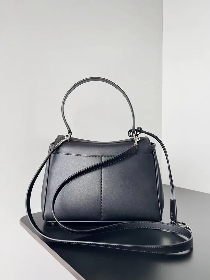 Baleenciaga Rodeo Oversized Bag with Grained Calfskin