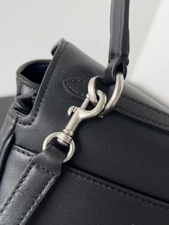 Baleenciaga Rodeo Oversized Bag with Grained Calfskin
