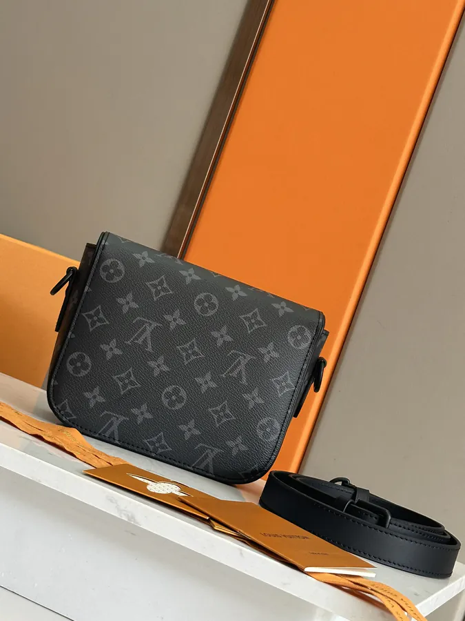 Montsouris Mini Post Bag with Leather Strap