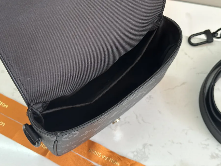 Montsouris Mini Post Bag with Leather Strap