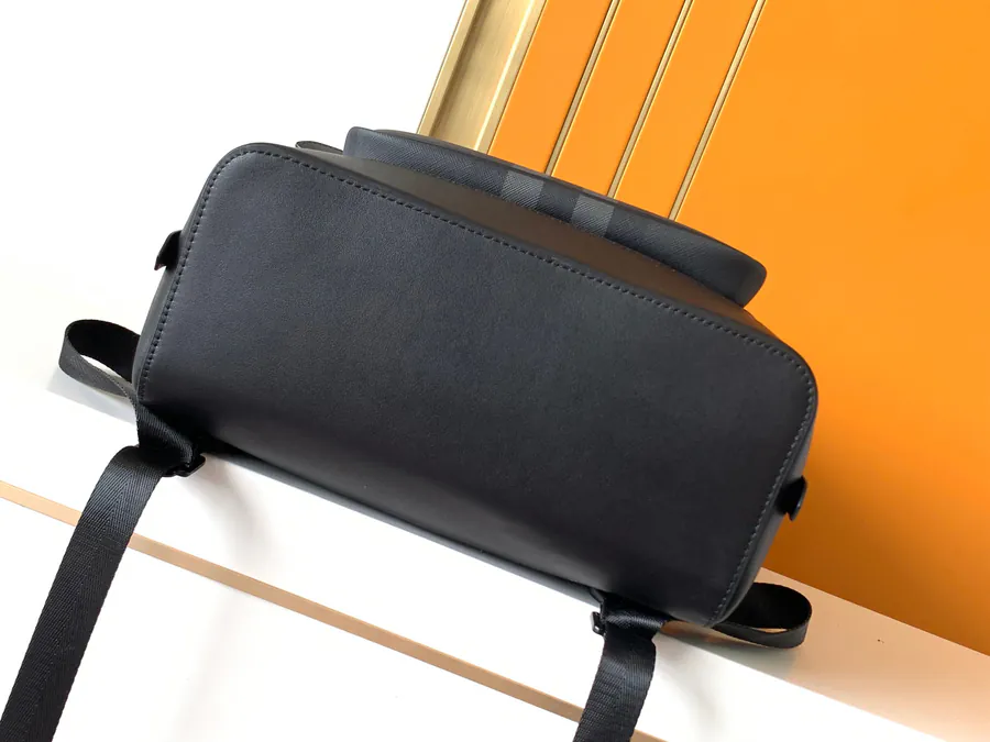 BURBERR Double Shoulder Bag Premium Grained Calfskin & New Check Material