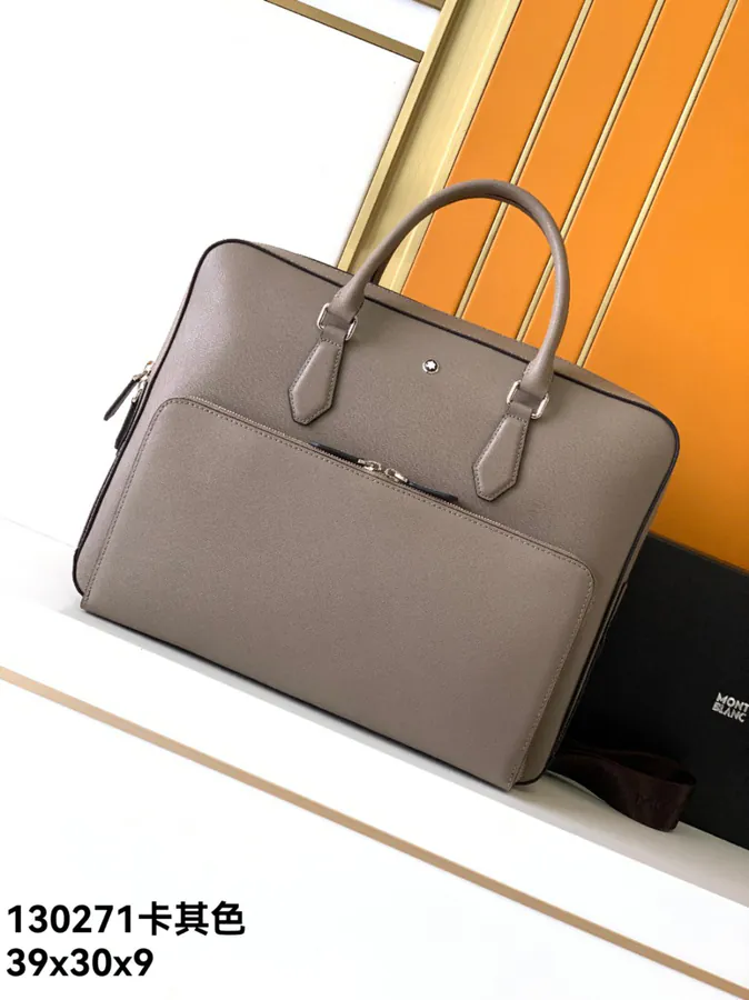 Montblanc Classic Craft Series Briefcase in Khaki