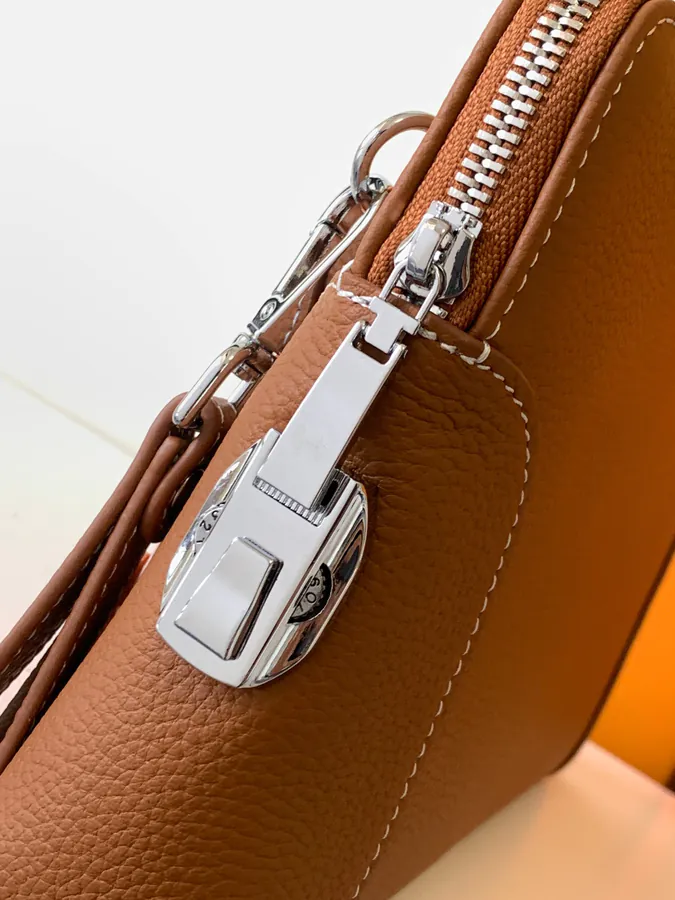 Classic Terracotta Handbag Premium Genuine Leather, Italian Made