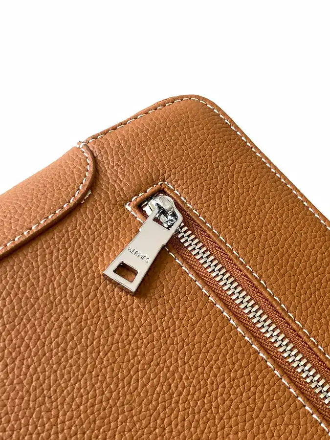 Classic Terracotta Handbag Premium Genuine Leather, Italian Made