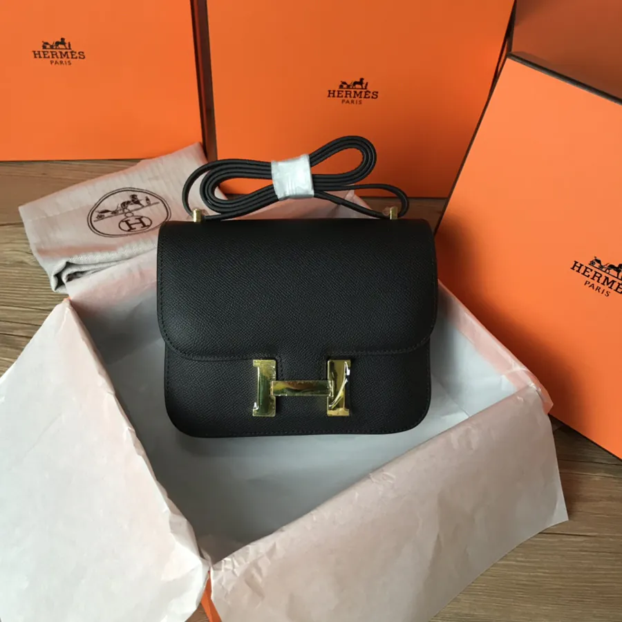 Constance 19cm Bucket Bag with Gold and Silver Buckles