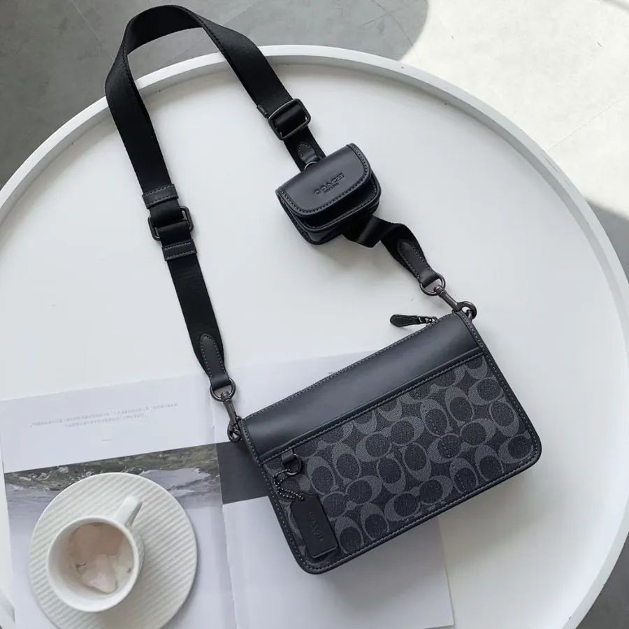 Coach Men's Heritage Series Mini Multi Purpose Bag