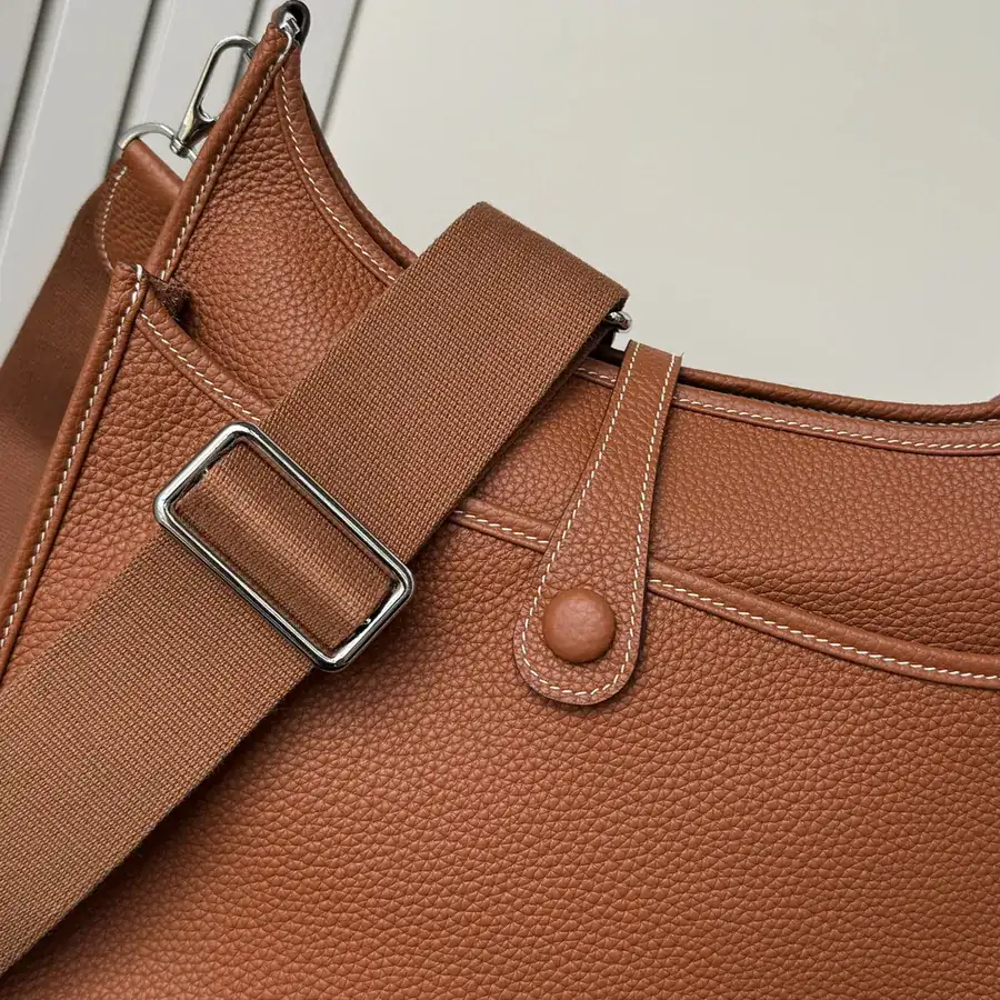 Original Hermes Clemence Evelyn Shoulder Bag 29cm Grained Calfskin