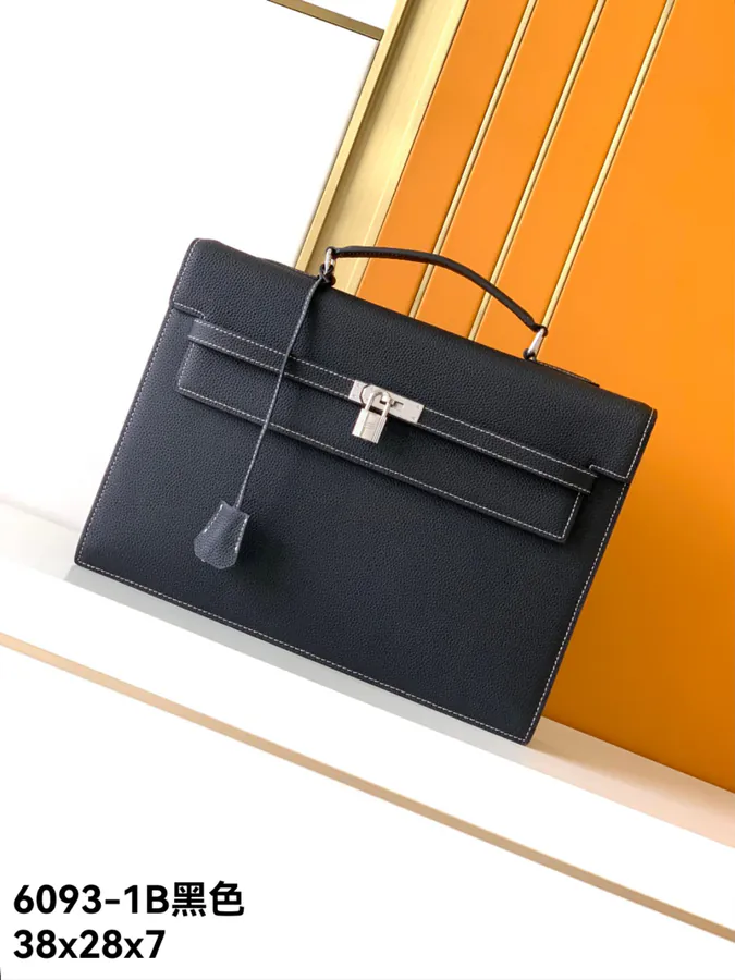 New Executive Briefcase 6093 1B Black