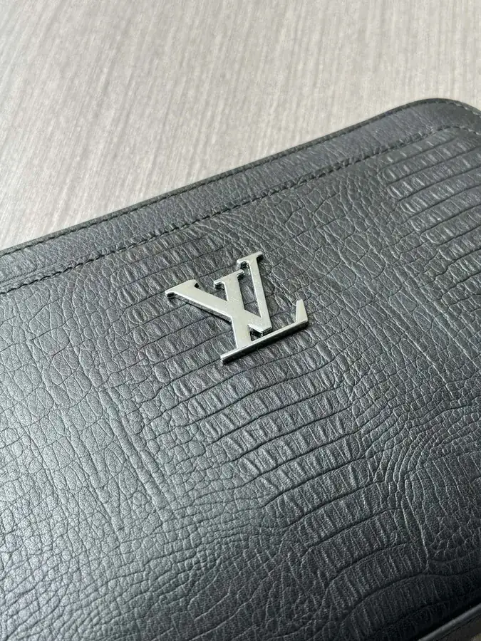 LV Password Lock Grained Calfskin Tote