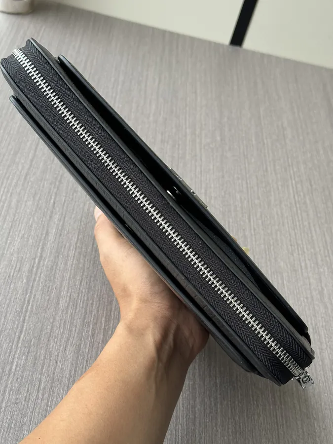 LV Password Lock Grained Calfskin Tote
