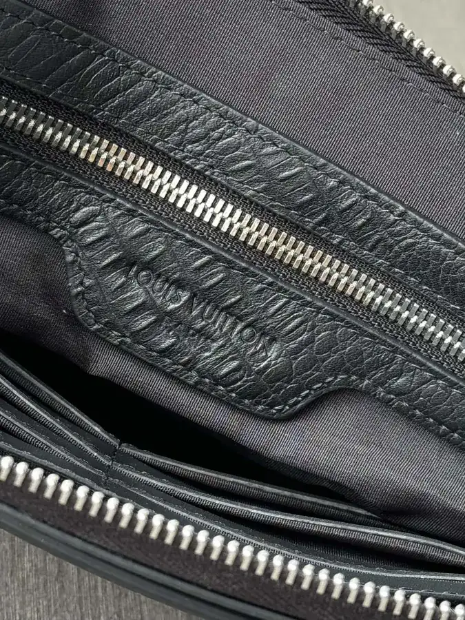 LV Password Lock Grained Calfskin Tote