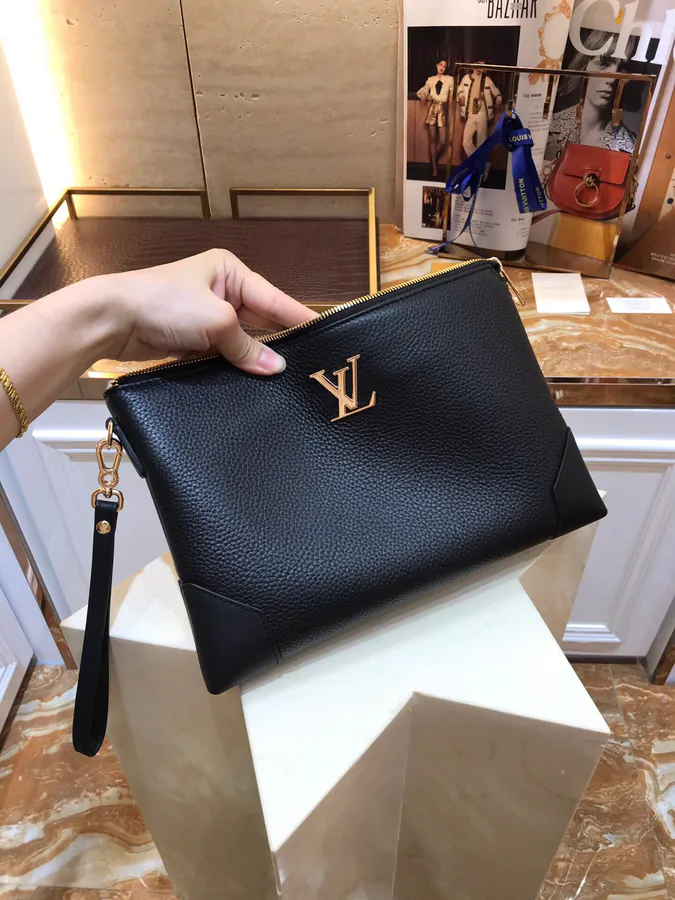 LV Top Handle Bag Premium Leather Essential Everyday Handbag