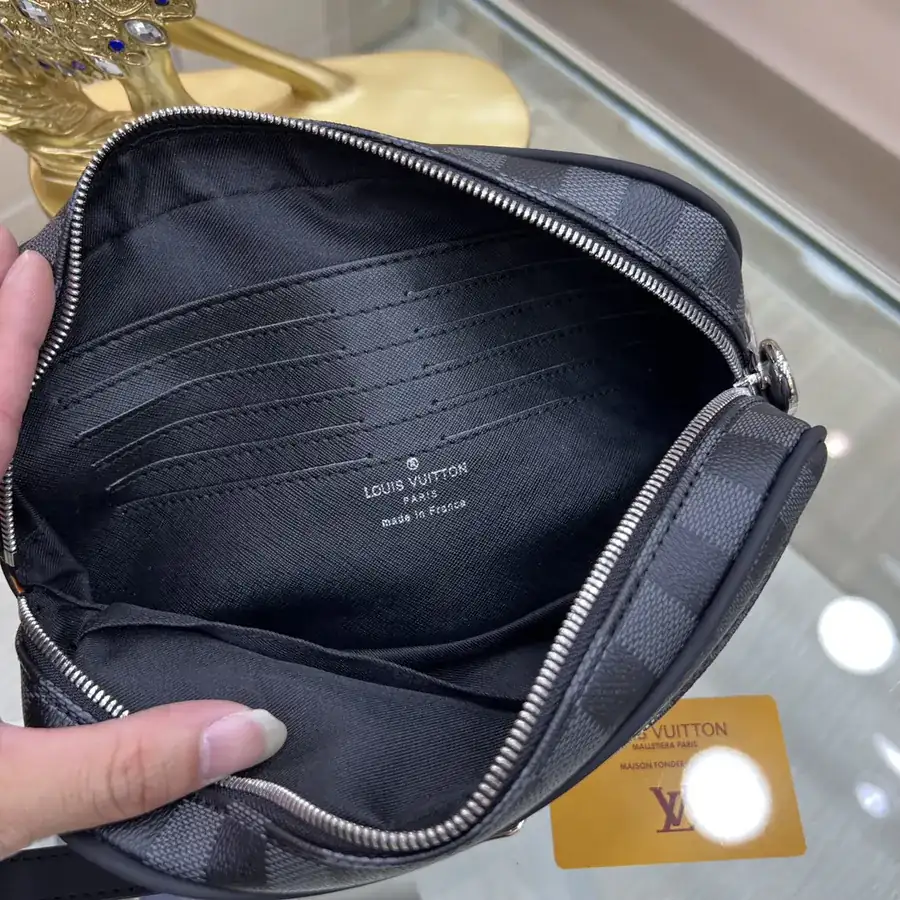 LOUIS VUITTON Kasai Handbag Black Graphite