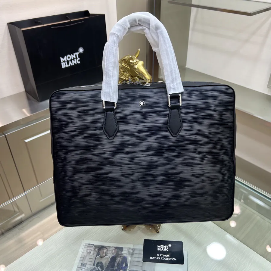 Montblanc International Slim Briefcase with Spacious Interior
