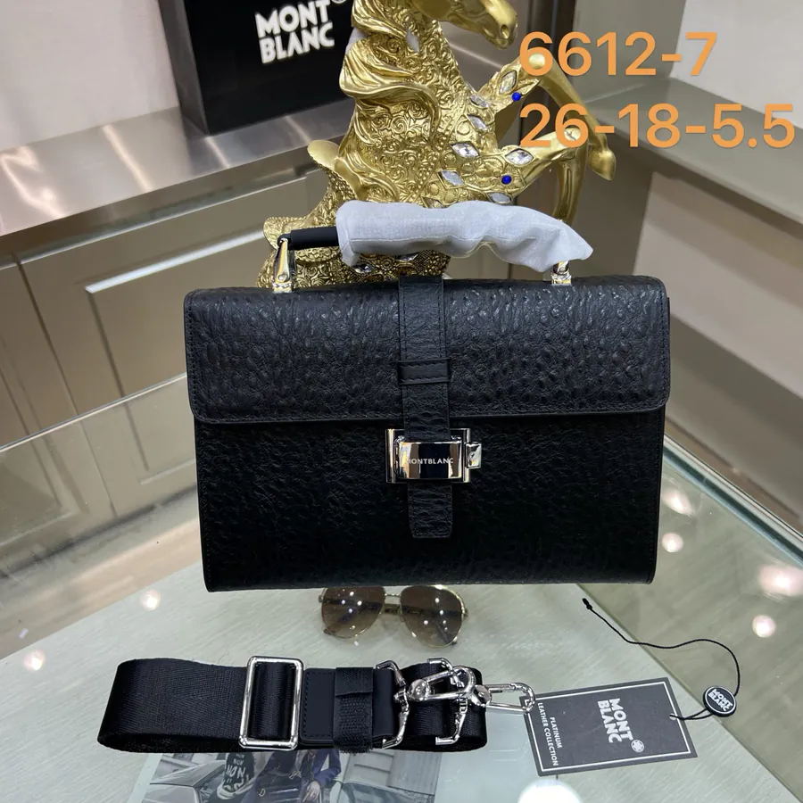 Montblanc New Men's Handbag, Premium Leather, Elegant Design