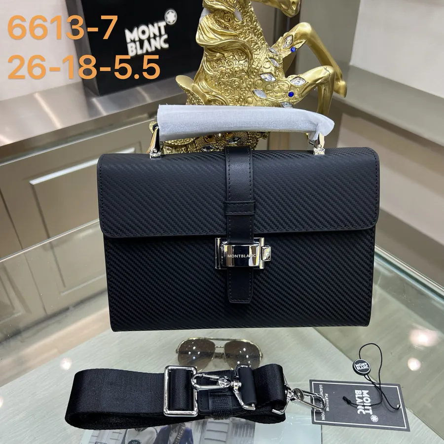 Montblanc New Mens Tote, Premium Leather and Top tier Hardware