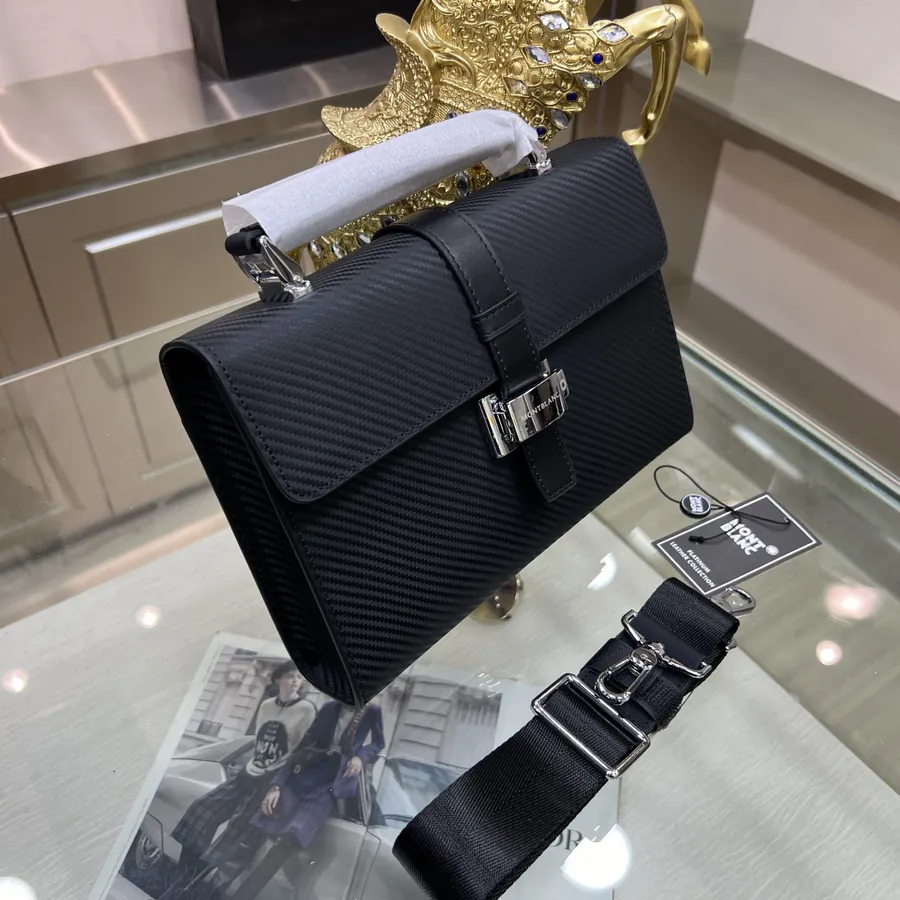 Montblanc New Mens Tote, Premium Leather and Top tier Hardware