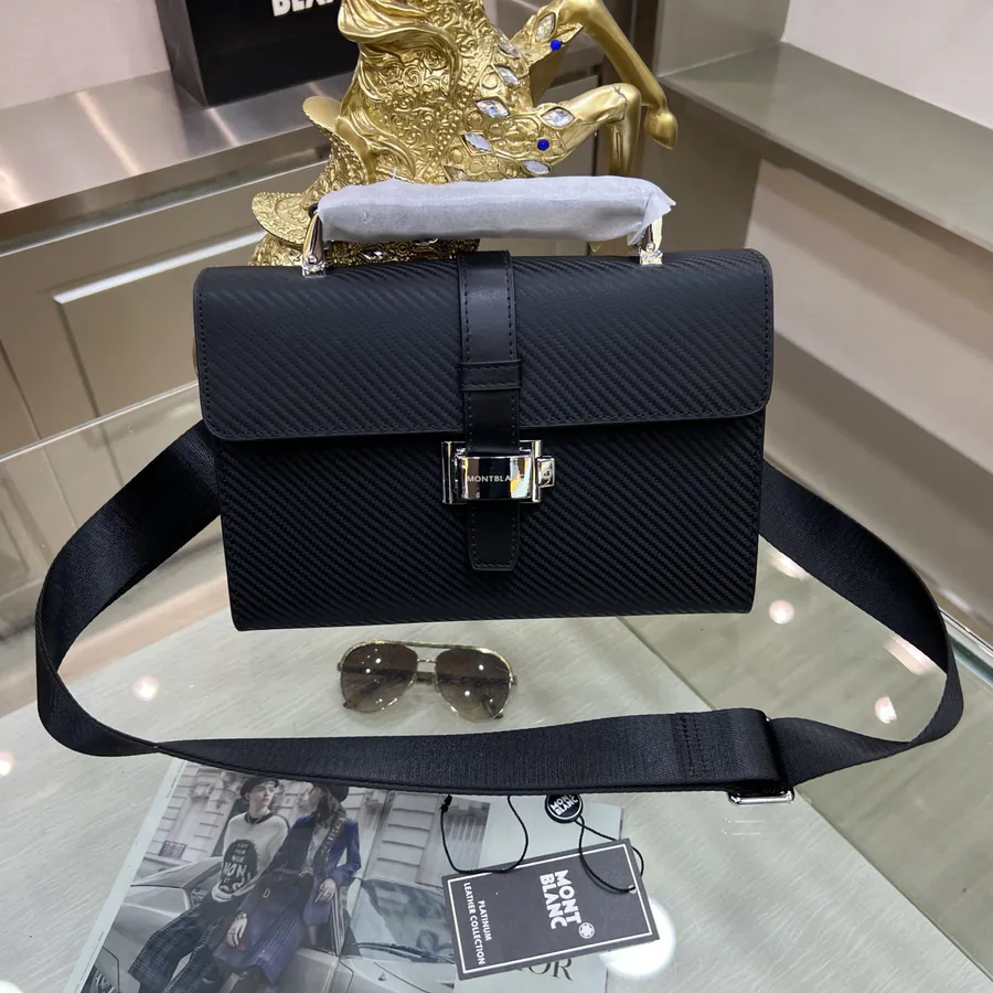 Montblanc New Mens Tote, Premium Leather and Top tier Hardware